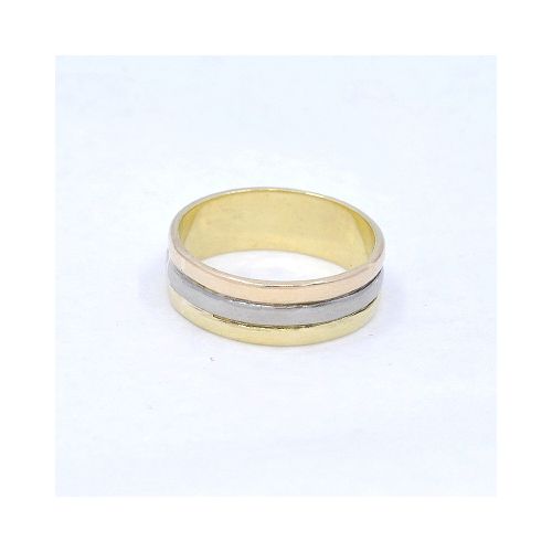 Anillo En Oro 18K De 3 Colores — Facello Joyeros