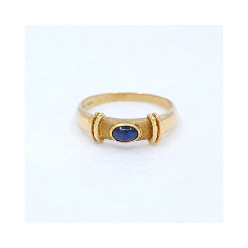 Anillo En Oro 18K Y Zafiro — Facello Joyeros