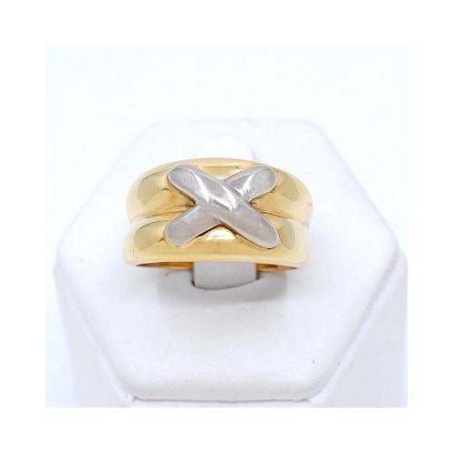 Anillo En Oro 18K En 2 Tonos — Facello Joyeros