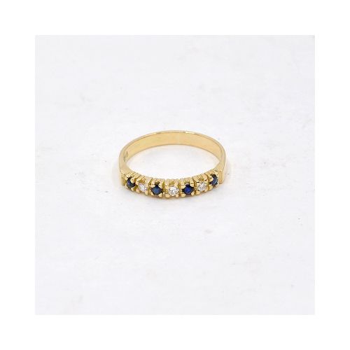 Anillo Medio Sinfin En Oro 18K Y Brillantes — Facello Joyeros