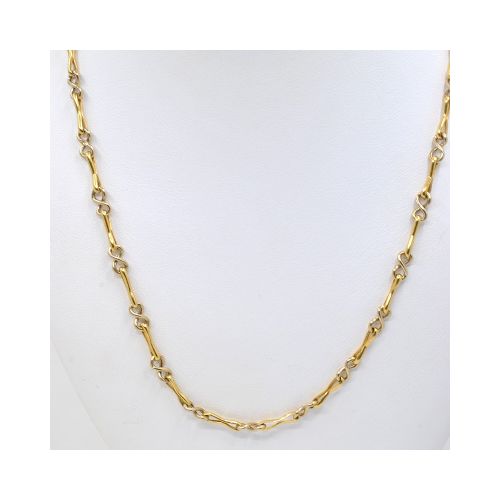 Collar Oro Amarillo Y Oro Blanco 18K — Facello Joyeros