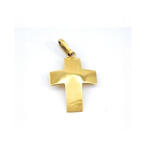 Cruz De Oro 18K amarillo bombé 16 x 13 mm — Facello Joyeros