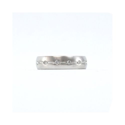 ANILLO SIN FIN EN ORO 18K BLANCO Y BRILLANTES — Facello Joyeros