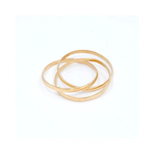 Anillo Triple Alianza En Oro 18K Amarillo — Facello Joyeros