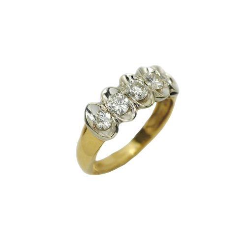 Anillo De Oro 18 Con Brillante — Facello Joyeros