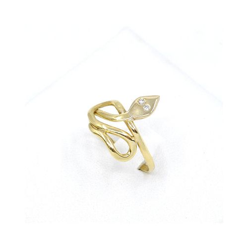 Anillo Vibora En Oro 18K Con Brillantes — Facello Joyeros