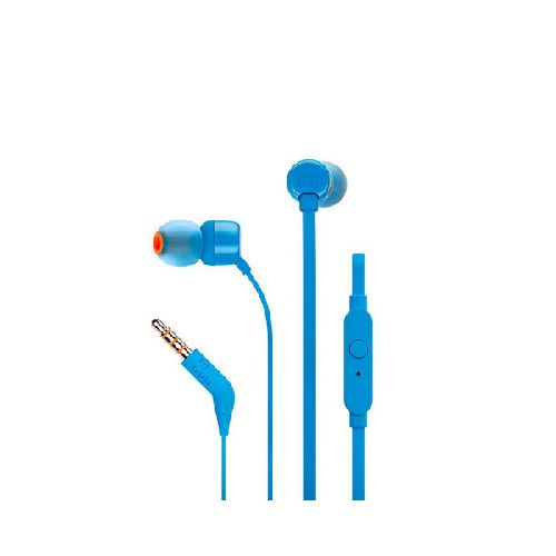 Auricular JBL T110 cableado 3.5mm Azul