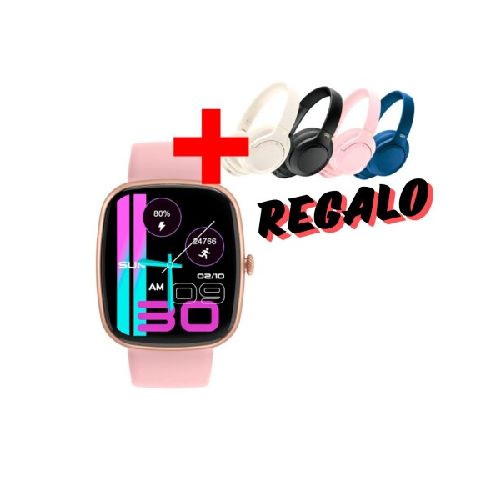 Smartwatch Gravity Z139 Rosado + Auricular BT WH05