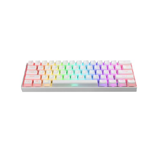 Teclado Gamer 60% Mecánico MK005 Blanco