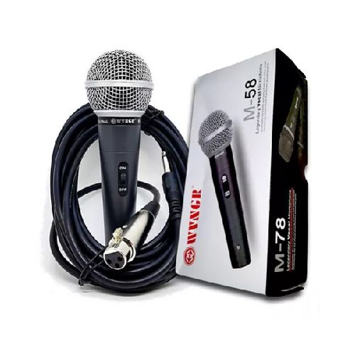 Micrófono Karaoke WVNGR con cable 4Mts M58