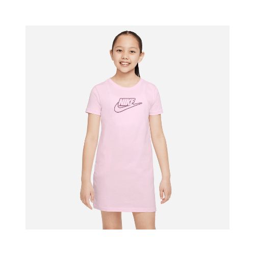 Vestido Nike Moda Niño Futura Tshirt Dress Pink Foam - S/C — Menpi