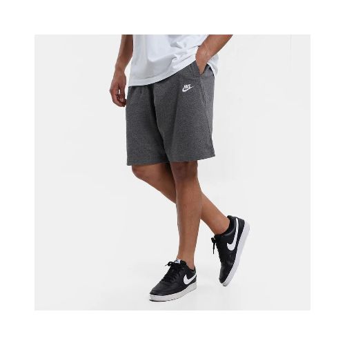 Short Nike Moda Hombre Club Jsy Charcoal Heathr/(White - S/C — Menpi