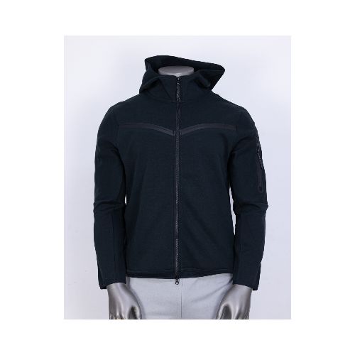 Campera Menpi Alta Calidad Moda Hombre Deportivo C/Capucha Negro - S/C — Menpi