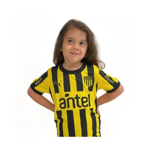 Camiseta Puma Peñarol Niño Home Mini Jersey Amarillo-Negro Na - S/C — Menpi