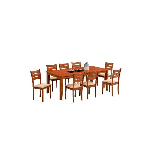 JUEGO DE COMEDOR EN MADERA 8 SILLAS HV BLUEBELL 13188