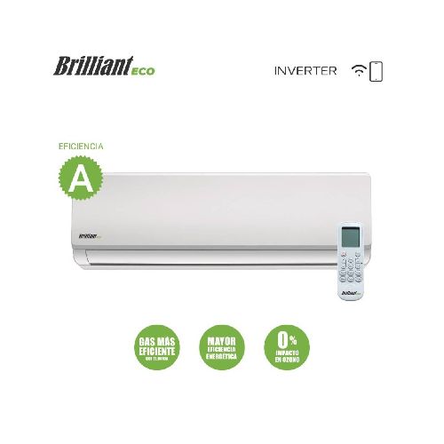 AIRE ACONDICIONADO BRILLIANT 12000 BTU INVERTER BRET12INV 11576