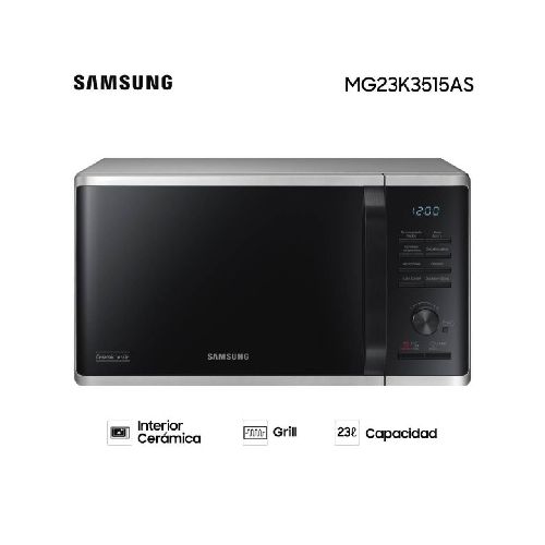 MICROONDAS SAMSUNG 23L INOX MG23K3515AS 11232