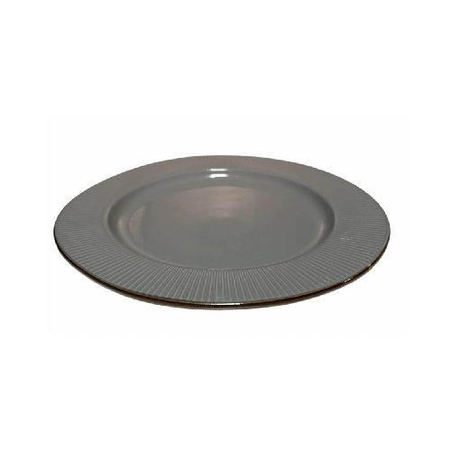 PLATO DE CERAMICA GRANDE GRIS DB-191-1 GD20230057