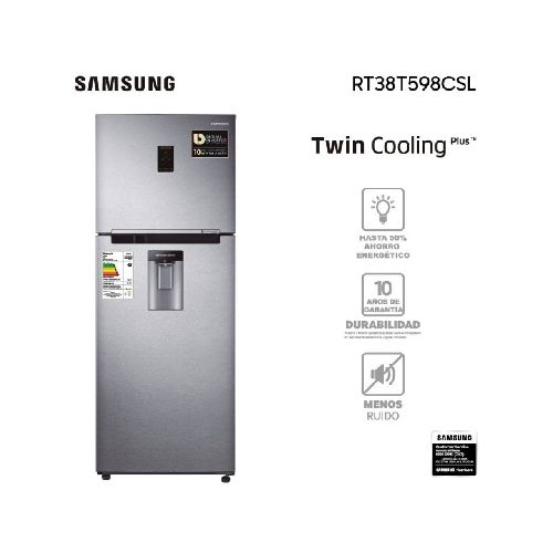 REFRIGERADOR SAMSUNG TOP FREEZER RT38T598CSL 11213