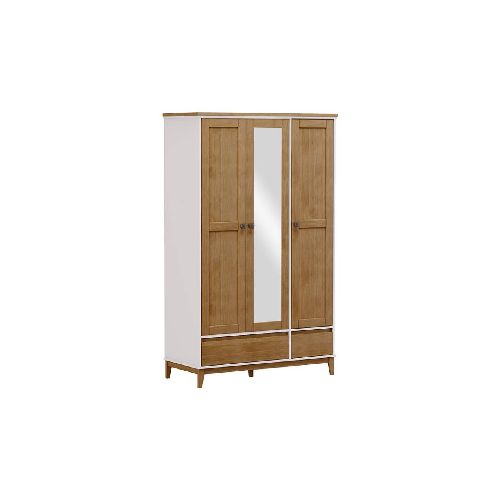 ROPERO PRATA 3 PUERTAS 2 CAJONES 2810 BF OFF WHITE/FREIJO 13165