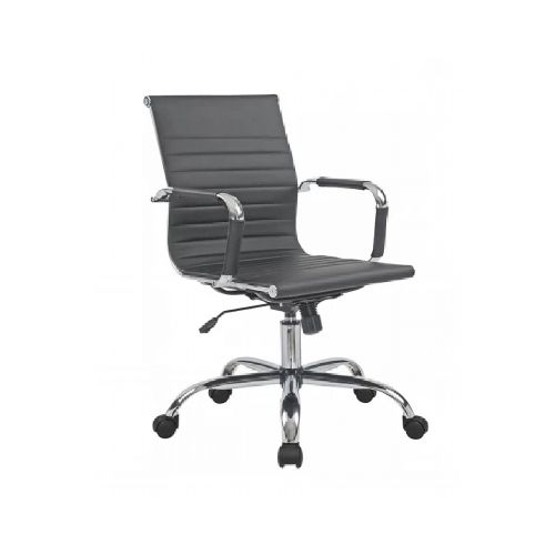 SILLA DE ESCRITORIO SIMIL CUERO NEGRO D-101/234890003/ HY530 10007