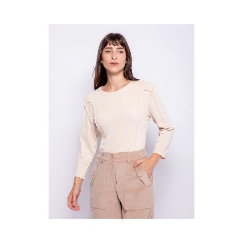 T-SHIRT ALLIE VOLME - BEIGE