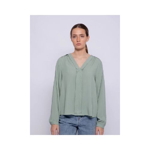 CAMISA D.CASSIN HAO M.L TABLA ADELANTE - VERDE