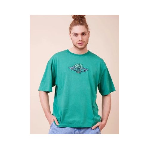 T-SHIRT RUSTY PARME - VERDE