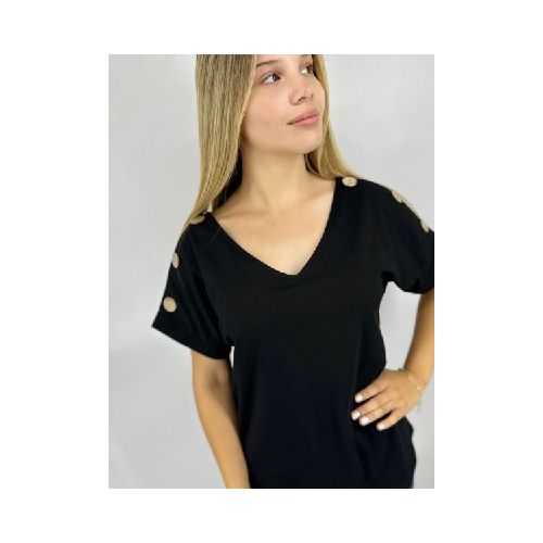 T-SHIRT SLOWLY C238 - NEGRO