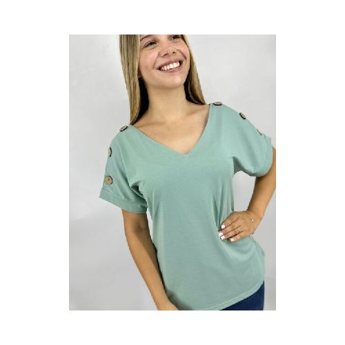 T-SHIRT SLOWLY C238 - VERDE