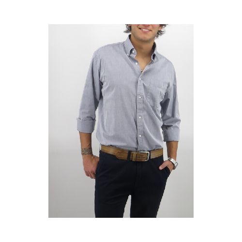 CAMISA HALOGEN MIDWAY M.LARGA - GRIS