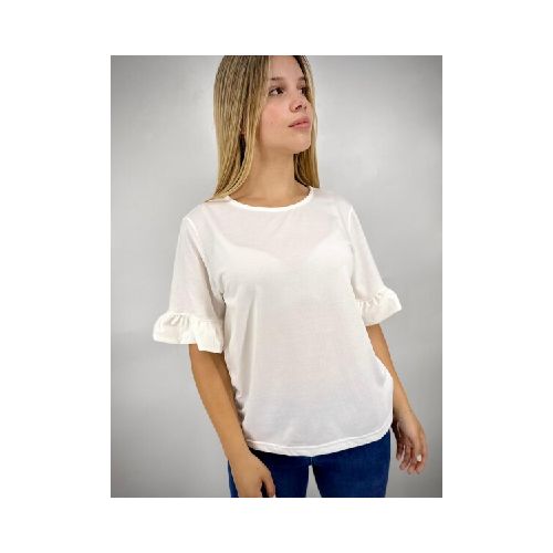 T-SHIRT SLOWLY S2404 - BLANCO