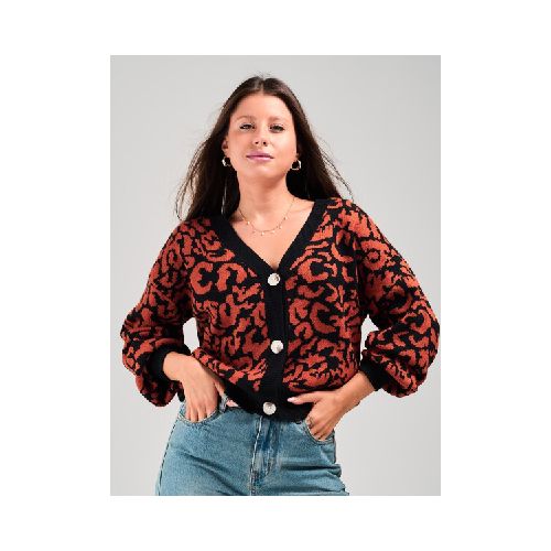 SACO SLOWLY ANIMAL PRINT - MARR NEG