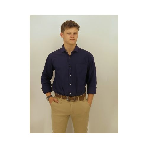 CAMISA OXX ZAJLE M.LARGA - AZUL