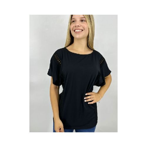 T-SHIRT SLOWLY 2409 - NEGRO