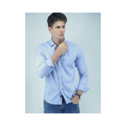 CAMISA HALOGEN BELFAST - CELESTE