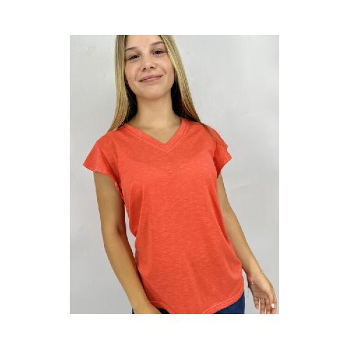 T-SHIRT SLOWLY C260 - NARANJA