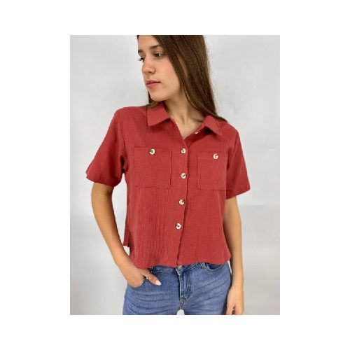 CAMISA WANNA LEONOR - TERRACOTA