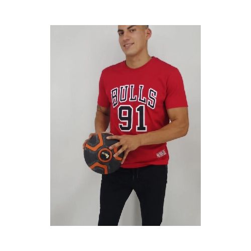 T-SHIRT N.SAILS 18307 bulls 91 - ROJO