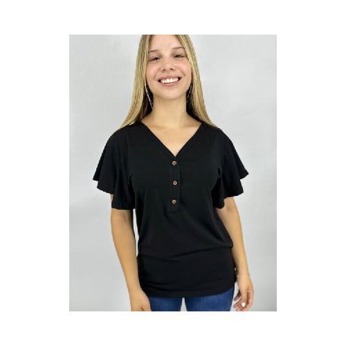 T-SHIRT SLOWLY 2411 - NEGRO