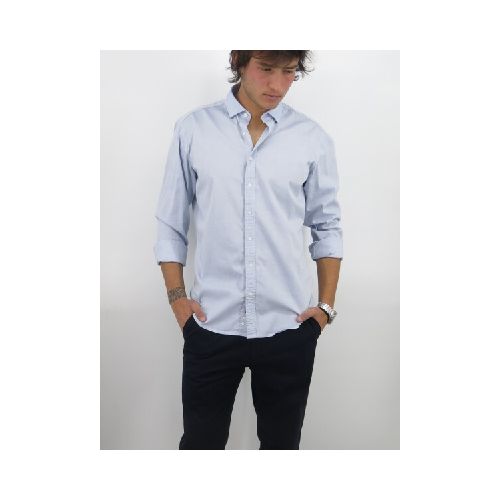 CAMISA HALOGEN HUNTINGTON M.LARGA - CELE CLARO