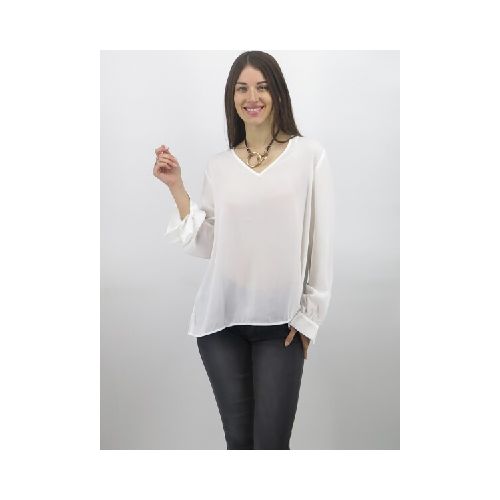 BLUSA WANNA M.LARGA 22716 - BLANCO