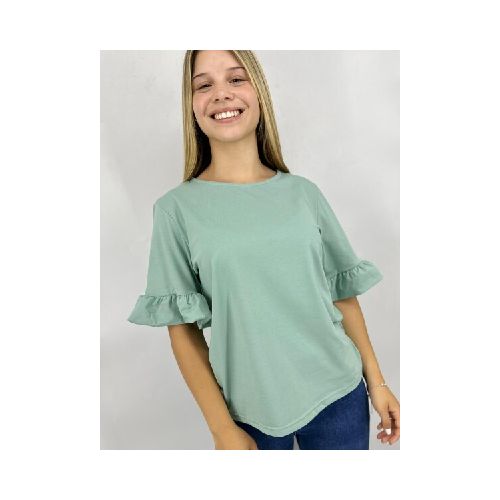 T-SHIRT SLOWLY S2404 - VERDE