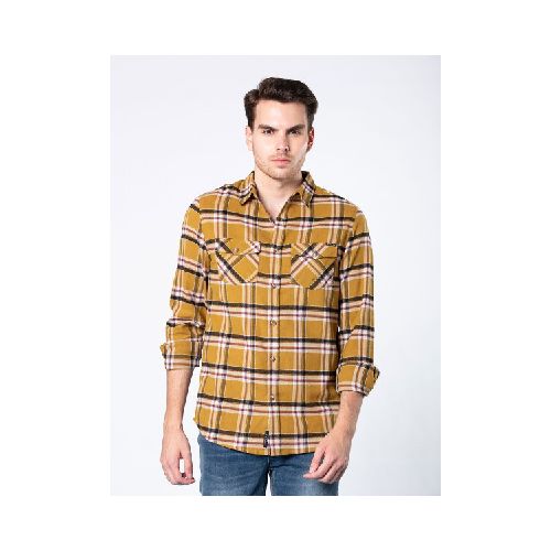 CAMISA RUSTY SATER - MOSTAZA