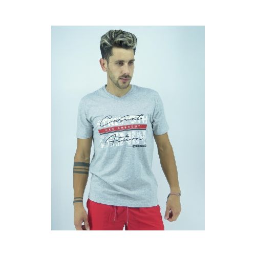 T-SHIRT OXX S008 CASUAL - GRIS