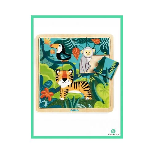 PUZZLE DE MADERA JUNGLE DJECO - UNICO