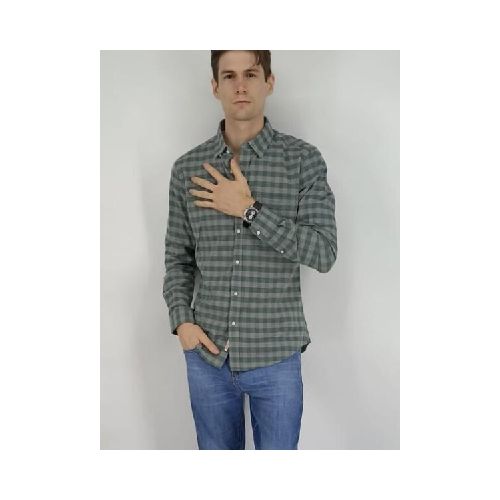 CAMISA OXX NAPOLI - VERDE GRIS