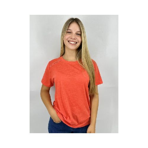 T-SHIRT SLOWLY C225 - NARANJA