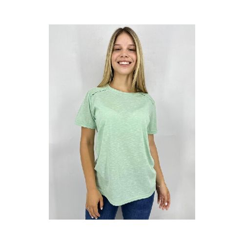 T-SHIRT SLOWLY C225 - VERDE