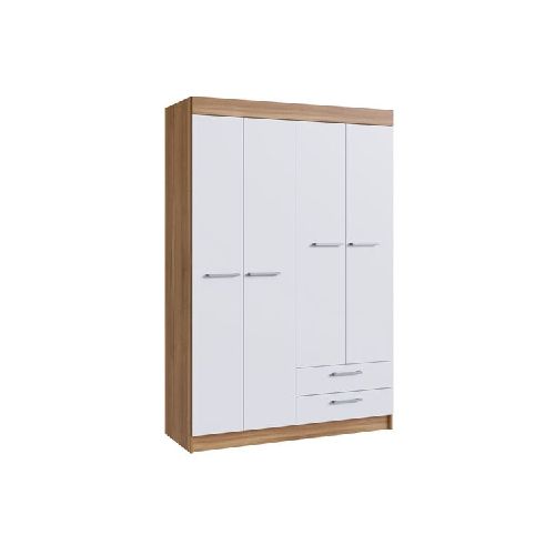 Ropero arteca 4 puertas 2 cajones 470-60-4 beige blanco